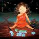 Little girl broken doll fell down from a dream and childish illusions... (thumbnail)