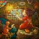 Little girl with a cat who paints her dream of a bright sunny window o... (thumbnail)