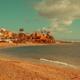 Bil Bil castle in Malaga in summertime seashore scenery. Benalmadena... (thumbnail)