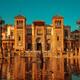 Maria Luisa Park with historic buildings by a pond in Seville Spain... (thumbnail)