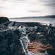 Skeleton sitting on a bench by the sea shore in Carlingford Ireland... (thumbnail)