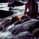 Sexy nude couple making love in wild water of a mountain river stream... (thumbnail)