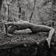 Beautiful naked woman lying in a sensual pose on rocks in the nature B... (thumbnail)