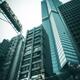 Modern architecture office buildings on streets of Hong Kong... (thumbnail)