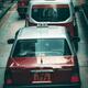 Red Cab taxi cars on streets of Hong Kong, China... (thumbnail)