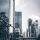 Modern architecture high-rise office buildings on streets of Hong Kong... (thumbnail)