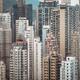 Wall of residential high-rise buildings in Hong Kong city China... (thumbnail)