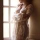 Sensual boudoir portrait of a sexy young woman in sheer white lace nig... (thumbnail)