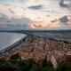 City of Nice aerial landscape scenery of the old town at sunset, Franc... (thumbnail)
