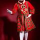 Beefeater Yeomen of the Guard Yeoman Warder bowing in welcoming gestur... (thumbnail)