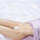 Sexy half-naked woman bared body midsection with sensual curves on whi... (thumbnail)