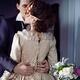 Sensual portrait of a couple, man unlacing corset dress back of a woma... (thumbnail)
