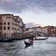 Gondolas at Venice Grand Canal with beautiful historic Venetian archit... (thumbnail)