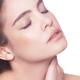 Closeup beauty portrait of young woman face with natural makeup, close... (thumbnail)