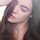 Closeup beauty portrait of young woman face with natural makeup, close... (thumbnail)