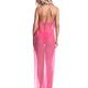 Beautiful blond young woman wearing pink beachwear beach cover reveali... (thumbnail)