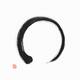 Zen Sumi-e painting of a black Enso infinity circle on white... (thumbnail)