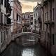 City of Venice sunset scenery of historic old buildings and a small fo... (thumbnail)