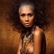 Beauty portrait of exotic asian woman with feathers and tribal accesso... (thumbnail)
