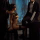 Menage a trois, romantic trio of two gentlemen seducing a gorgeous wom... (thumbnail)
