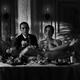 Elegant couple eating Nyotaimori sushi served on naked body of beautif... (thumbnail)