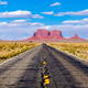 Highway in the Monument Valley Arizona USA Panoramic daytime landscape... (thumbnail)