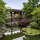 Bridge over a pond at Lan Su Chinese Garden in Portland Oregon... (thumbnail)