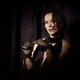 Portrait of beautiful mysterious femme fatale lady dressed in black we... (thumbnail)