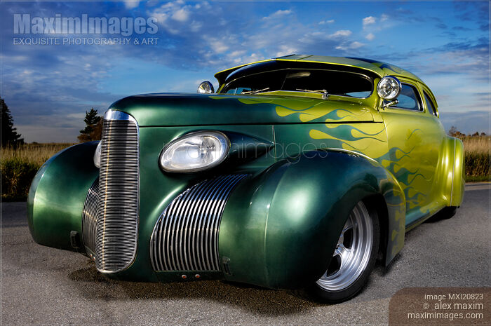 Stock photo of 1938 Custom Studebaker Hot Rod Buy commercial use license at MaximImages