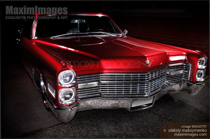 Stock photo of 1966 Cadillac Coupe DeVille Buy commercial use license at MaximImages