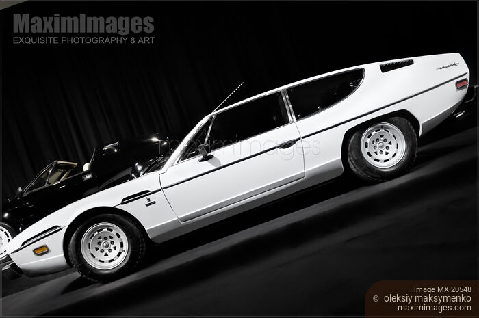 Stock photo of 1968 Lamborghini Espada retro sports car Buy commercial use license at MaximImages