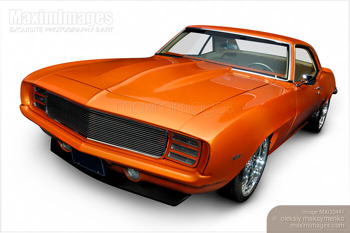 1969 Chevrolet Camaro retro sports car Stock photo of 1969 Chevrolet Camaro retro sports car Buy commercial use license at MaximImages