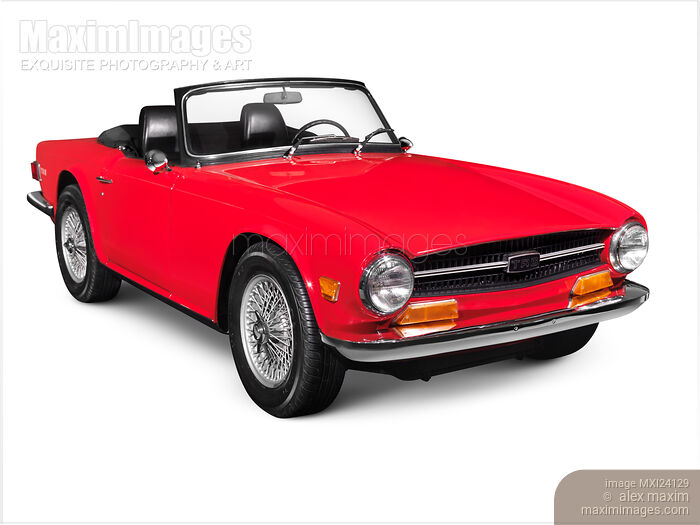 1969 Triumph TR6 classic car Stock photo of 1969 Triumph TR6 classic car Buy commercial use license at MaximImages