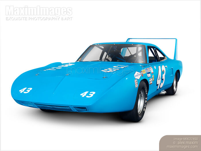 Stock photo of 1970 Plymouth Superbird retro race car Buy commercial use license at MaximImages