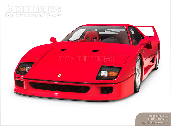 Stock photo of 1987 Ferrari F40 Sports Car Buy commercial use license at MaximImages