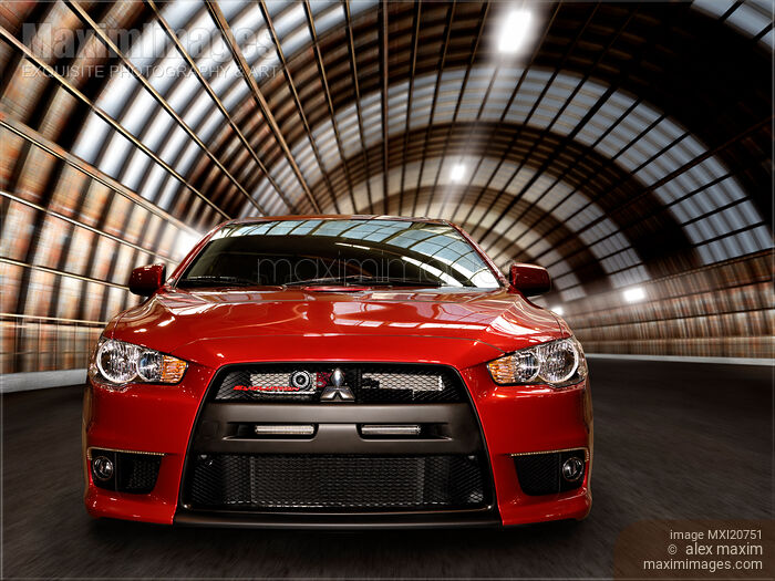 2008 Mitsubishi Lancer Evolution X Stock photo of 2008 Mitsubishi Lancer Evolution X Buy commercial use license at MaximImages