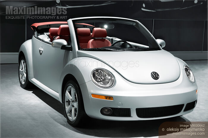 2009 New Volkswagen Beetle Convertible Stock photo of 2009 New Volkswagen Beetle Convertible Buy commercial use license at MaximImages