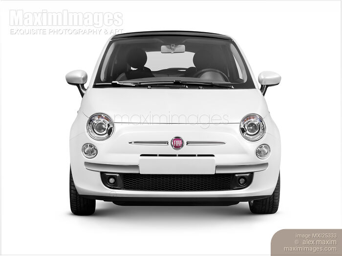 2010 Fiat Nuova 500 front view Stock photo of 2010 Fiat Nuova 500 front view Buy commercial use license at MaximImages