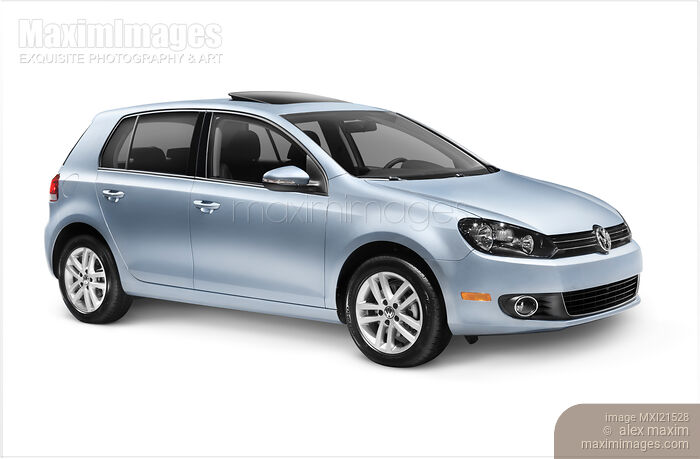 2010 Volkswagen Golf Car Stock photo of 2010 Volkswagen Golf Car Buy commercial use license at MaximImages