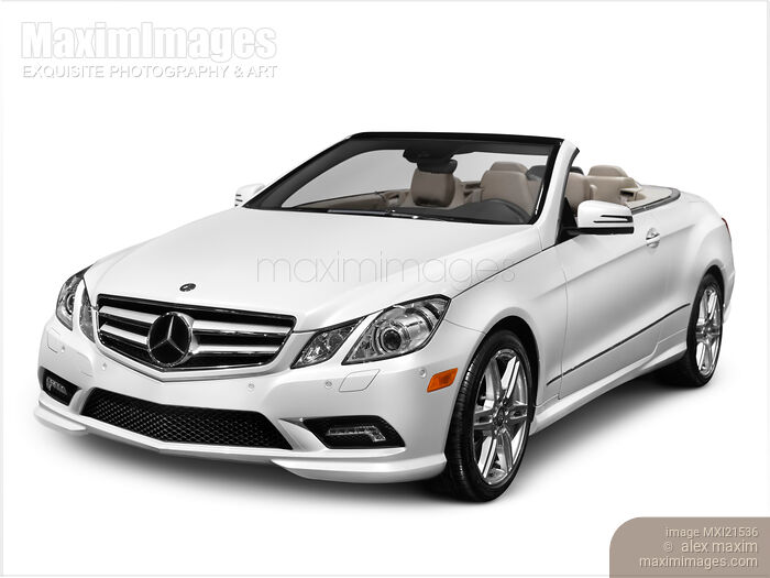Stock photo of 2011 Mercedes Benz E-Class Cabriolet Buy commercial use license at MaximImages