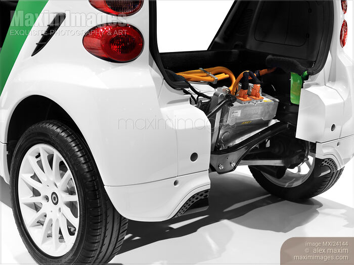 Stock photo of 2012 Smart ForTwo Electric Drive car Buy commercial use license at MaximImages