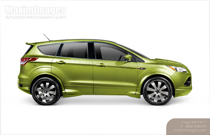 Stock photo of 2013 Ford Escape SUV car side view Buy commercial use license at MaximImages