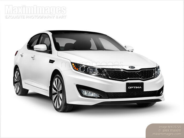 Stock photo of 2013 Kia Optima isolated car Buy commercial use license at MaximImages
