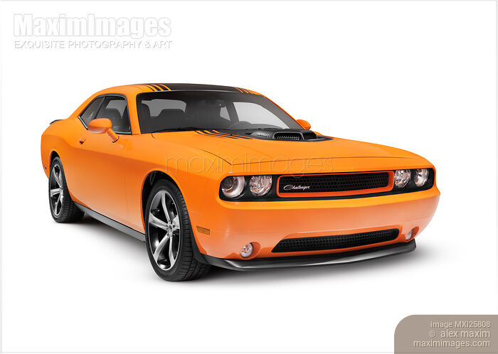 2014 Dodge Challenger muscle car Stock photo of 2014 Dodge Challenger muscle car Buy commercial use license at MaximImages