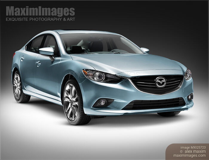 Stock photo of 2014 Mazda Mazda6 midsize sedan car Buy commercial use license at MaximImages