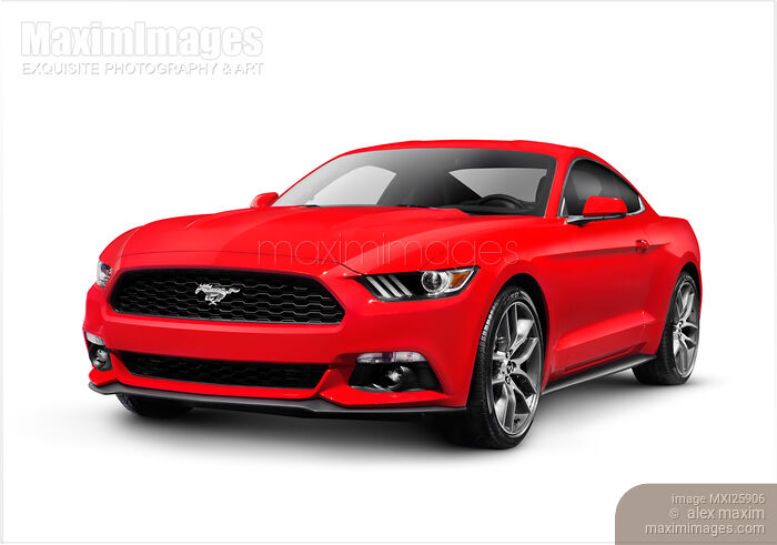 Stock photo of 2015 Ford Mustang sports car Buy commercial use license at MaximImages