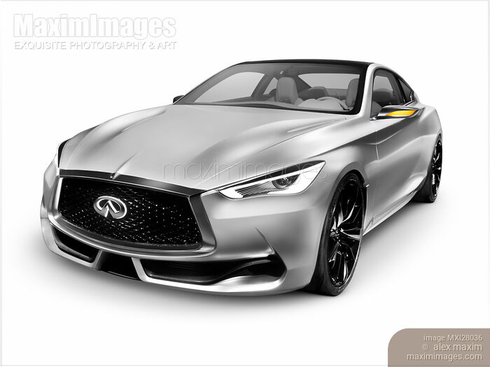 Stock photo of 2015 Infiniti Q60 coupe luxury car Buy commercial use license at MaximImages