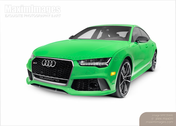 Stock photo of 2016 Audi RS 7 Prestige Quattro Sedan luxury car Buy commercial use license at MaximImages