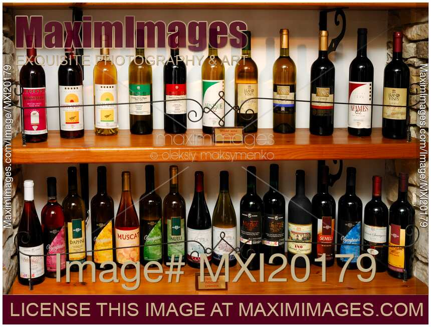 Stock photo Wine bottles Cyprus wine industry collection MaximImages