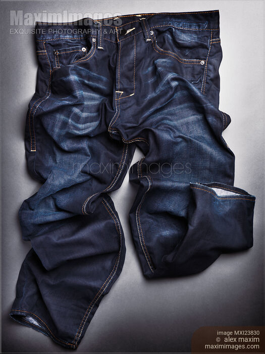 Stock photo of A Pair of Blue Jeans Buy commercial use license at MaximImages